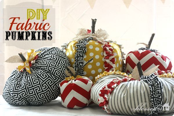 fabulous diy fabric pumpkins, crafts, seasonal holiday decor, Fabric Pumpkins