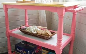 Refinished Rolling Bar Cart