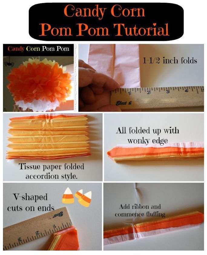 how to make a tissue paper pom pom, crafts, Tutorial