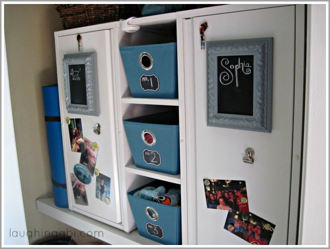 finally organized for back to school lockers in the closet, closet, organizing, storage ideas