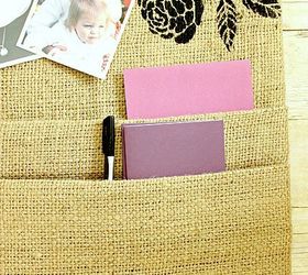 make a burlap cork board with pockets, cleaning tips, crafts, repurposing upcycling