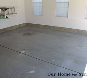 garage floor epoxy paint, diy, flooring, garages, how to, painting, Even though we added an epoxy coat 3 years ago it never took well and we had a lot of staining