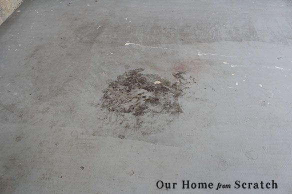 garage floor epoxy paint, diy, flooring, garages, how to, painting, The areas under the car were particularly nasty and hard to clean