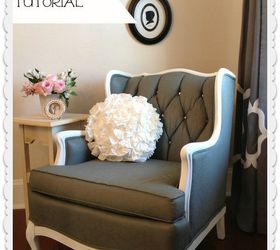 how to paint upholstery fabric and transform a chair