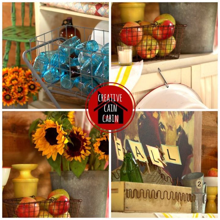 fall farmhouse mantel decor, repurposing upcycling, seasonal holiday d cor, Elements to create a JUNK Mantel