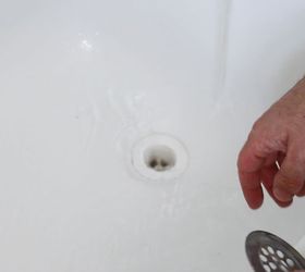 how to unclog a bathtub drain the easy way, bathroom ideas, cleaning tips, home maintenance repairs, how to, plumbing, Run the water for 5 minutes to ensure your pipes are unclogged