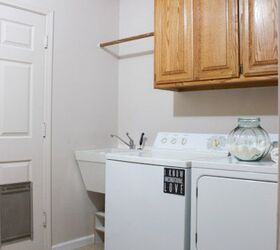 red white teal laundry room makeover, cleaning tips, laundry rooms