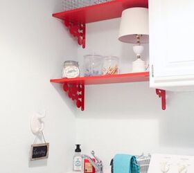red white teal laundry room makeover, cleaning tips, laundry rooms