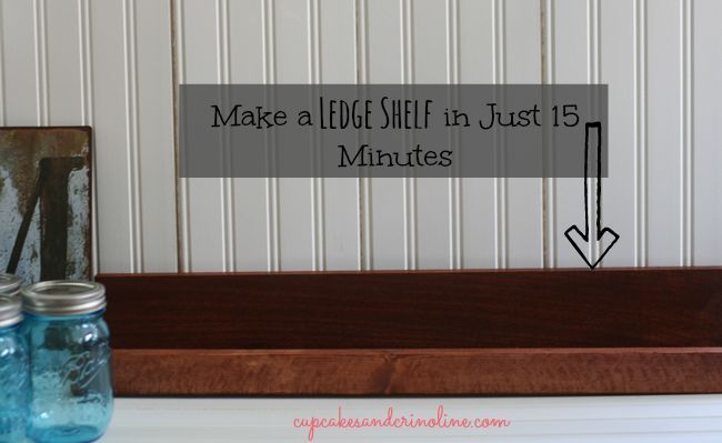 the 15 minute ledge shelf, diy, how to, shelving ideas, woodworking projects, All stained and waxed
