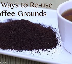 10 ways to reuse coffee grounds, flowers, gardening, go green, mason jars, repurposing upcycling