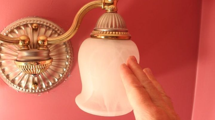 get your bathroom light fixtures back to the future, bathroom ideas, diy, how to, lighting, Step 2 Remove the old sconces