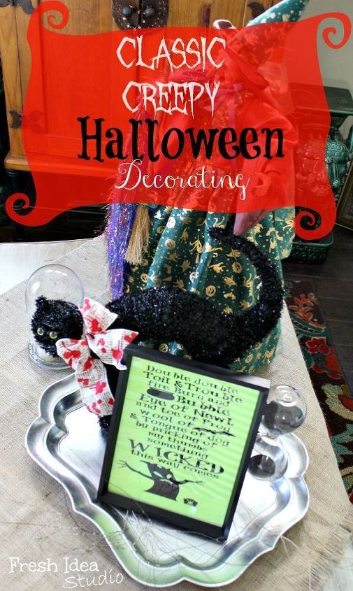is classic creepy your halloween decorating style, halloween decorations, seasonal holiday d cor, Find out how a mix of creepy and cute will lend a classic style to your Halloween decor
