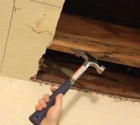 why i learned how to patch drywall and you should too, home maintenance repairs, how to, wall decor, Remove nails or screws from joists or studs