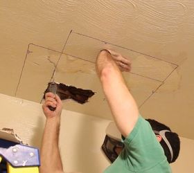 why i learned how to patch drywall and you should too, home maintenance repairs, how to, wall decor, Cut out the old drywall