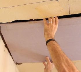 why i learned how to patch drywall and you should too, home maintenance repairs, how to, wall decor, Place the new drywall on the joists or studs