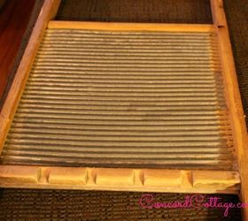 diy laundry room vintage washboard art vintagedecor, chalkboard paint, crafts, repurposing upcycling, wreaths, Start with a Vintage Washboard
