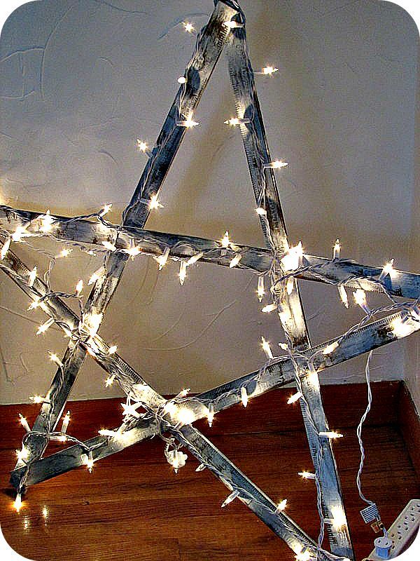 easy yard stick star, lighting, seasonal holiday decor