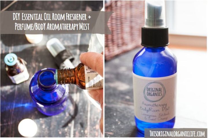 diy natural essential oils room mist perfume, cleaning tips, go green