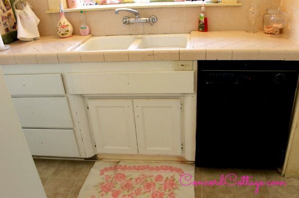 here s our 92 year old kitchen on a budget, home decor, kitchen design, Sink area