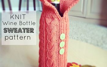 Knit Wine Bottle Sweater Pattern
