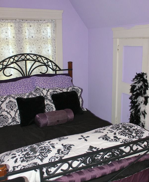 teen fun purple black and zebra bedroom easyupdate, bedroom ideas, home decor, painted furniture, Teen Purple Black Zebra Bedroom Makeover