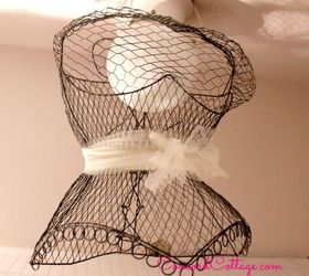 laundry room makeover, home decor, laundry rooms, Chicken wire bustier chandelier that I found at a yard sale for 1