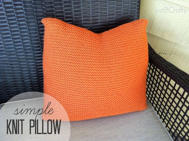 diy crate and barrel inspired knit pillow, crafts, home decor