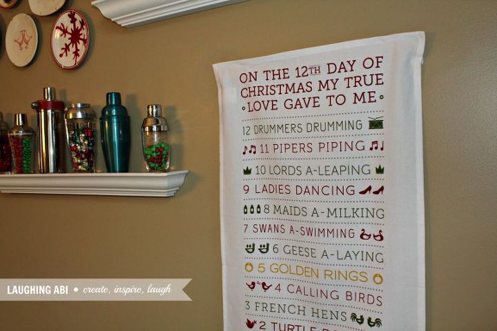 12 days of easy christmas decorating towel towel on the wall, christmas decorations, seasonal holiday decor