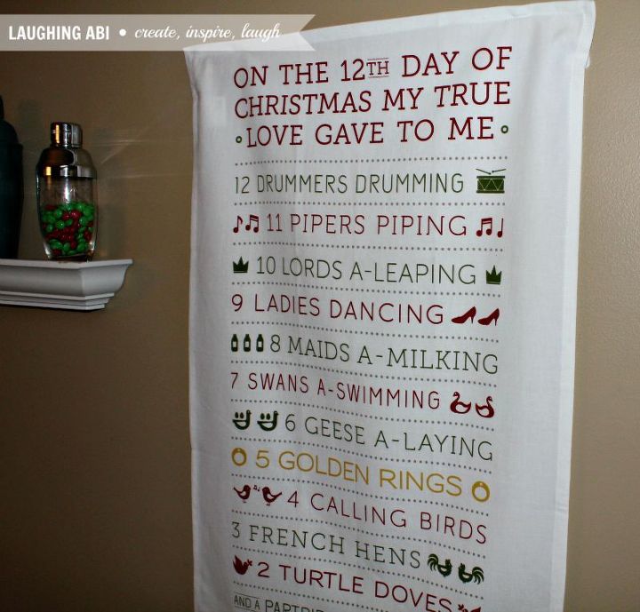 12 days of easy christmas decorating towel towel on the wall, christmas decorations, seasonal holiday decor