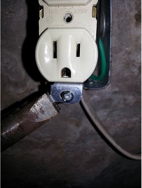 installing an electrical outlet on a masonry wall redacted, concrete masonry, electrical, lighting, wall decor, With flush mounted boxes similar to old work boxes it is necessary to remove the receptacle s ears