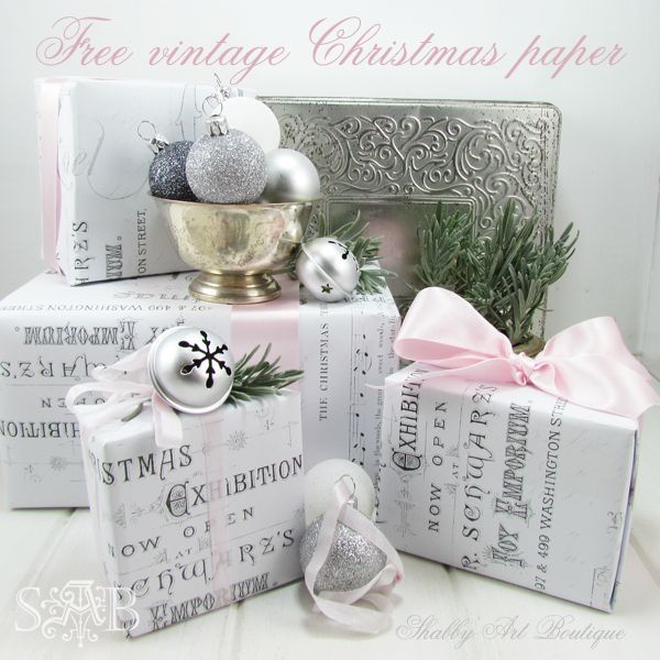 make your own vintage themed christmas wrap, crafts