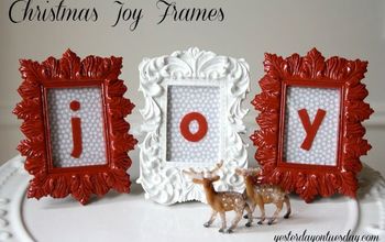 Christmas Joy Frames #HolidayHome #ChristmasCrafts #ChristmasDecor