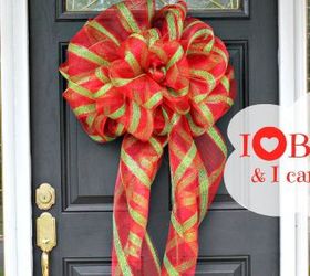 wreaths of christmas past be gone go for the best big diy bow, christmas decorations, crafts, seasonal holiday decor, wreaths
