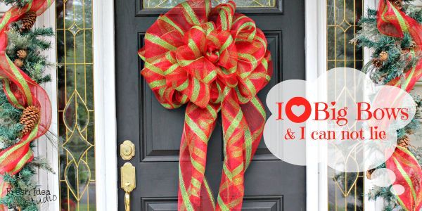 wreaths of christmas past be gone go for the best big diy bow, christmas decorations, crafts, seasonal holiday decor, wreaths