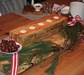 rustic spalted maple tablescape for the holidays, seasonal holiday d cor