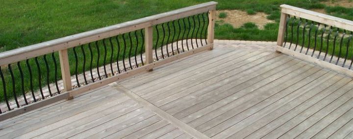 schererville indiana deck restoration and refinishing clean and seal, decks, home maintenance repairs, Before restoration Cedar decking that exhibits UV and weather damage