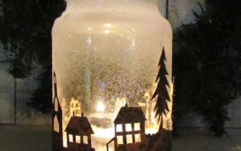 Christmas Township Candle Jar