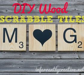 diy scrabble tiles, crafts, woodworking projects, I tried to find wood that had a lot of grain in it because I liked the way it looked