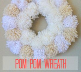 pom pom wreath tutorial, crafts, wreaths