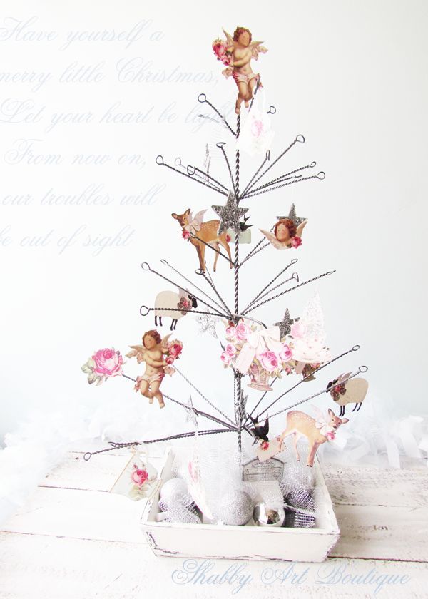 a shabby white christmas in australia, christmas decorations, seasonal holiday decor, A simple Tilda tree adds a festive touch in the main bedroom