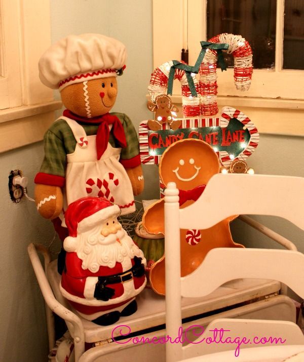holiday house tour kitchen, christmas decorations, kitchen design, seasonal holiday decor, Love Gingerbread Men