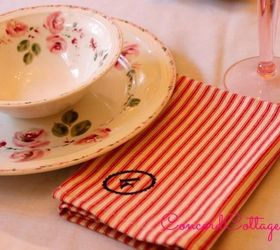 holiday house tour kitchen, christmas decorations, kitchen design, seasonal holiday decor, I ll show you how I made these Pottery Barn Inspired Napkins for under 1