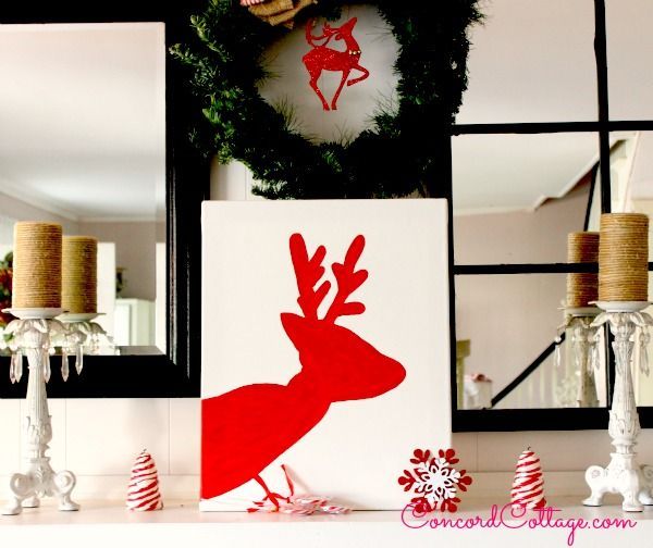 how to paint a deer for your holiday home, christmas decorations, crafts, painting, seasonal holiday decor