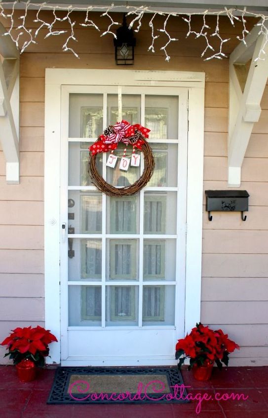 how to make a joy grapevine wreath, christmas decorations, crafts, seasonal holiday decor, wreaths