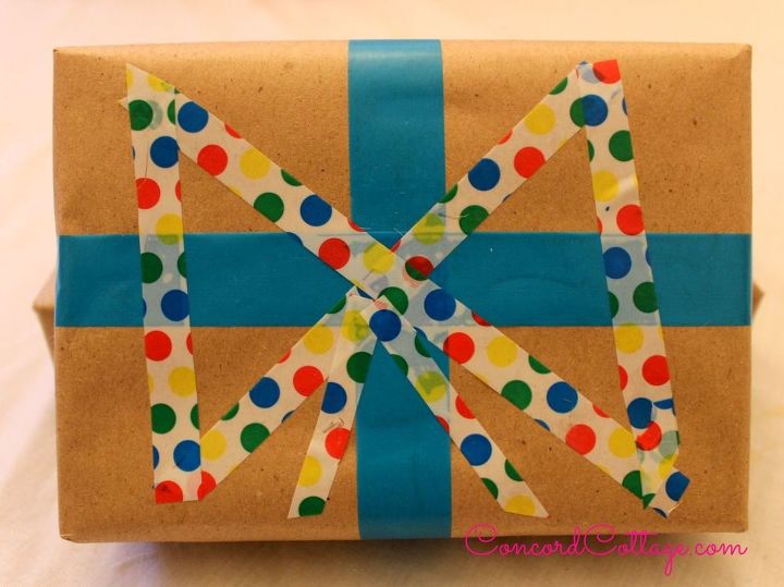 gift wrap ideas with scotch expressions tape, crafts, seasonal holiday decor