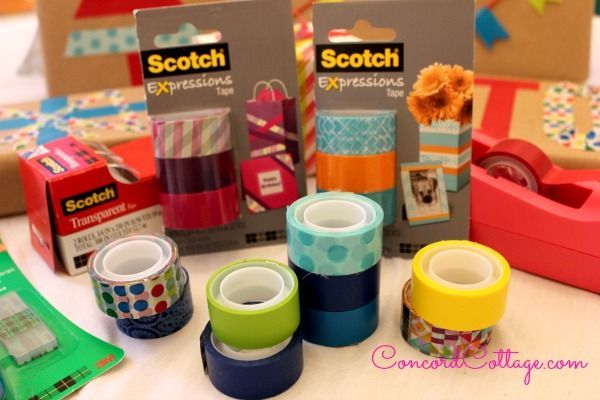 ideas para envolver regalos con la cinta scotch expressions