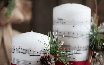 Music Sheet Embedded Candles