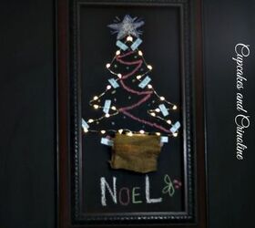 how to add a light up tree to almost any wall, christmas decorations, seasonal holiday decor, Light Up Christmas Tree attached only with Washi Tape