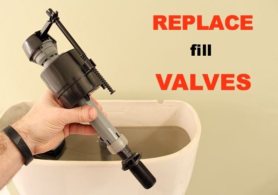 fix a toilet that keeps running and reduce your water bill, bathroom ideas, home maintenance repairs, how to, Replace old fill valves that continually run