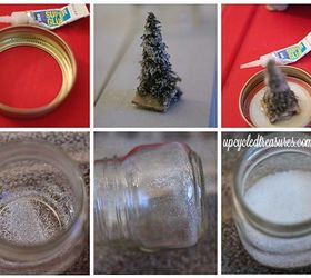 it s not too late for mason jar snow globes, crafts, mason jars, repurposing upcycling, seasonal holiday decor, Waterless Mason Jar Snow globes
